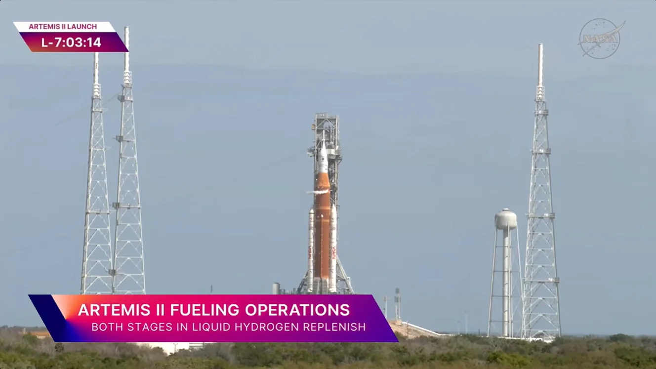 Artemis 2 Livestream at LC39B L-703 - NASA TV