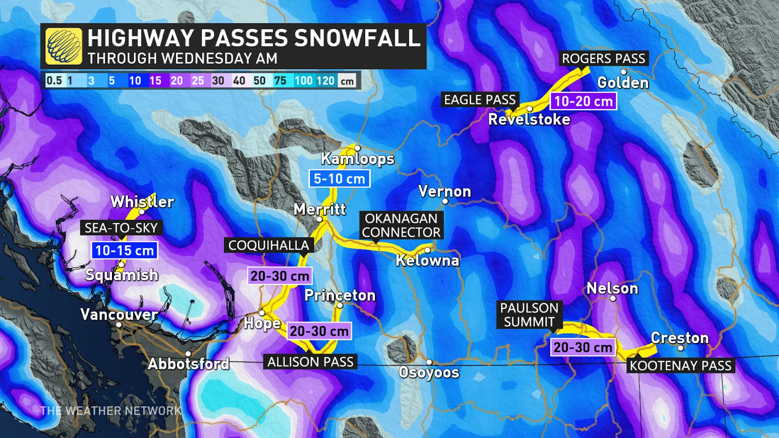 Intense winds prompt power outages across B.C. heavy snow impact
