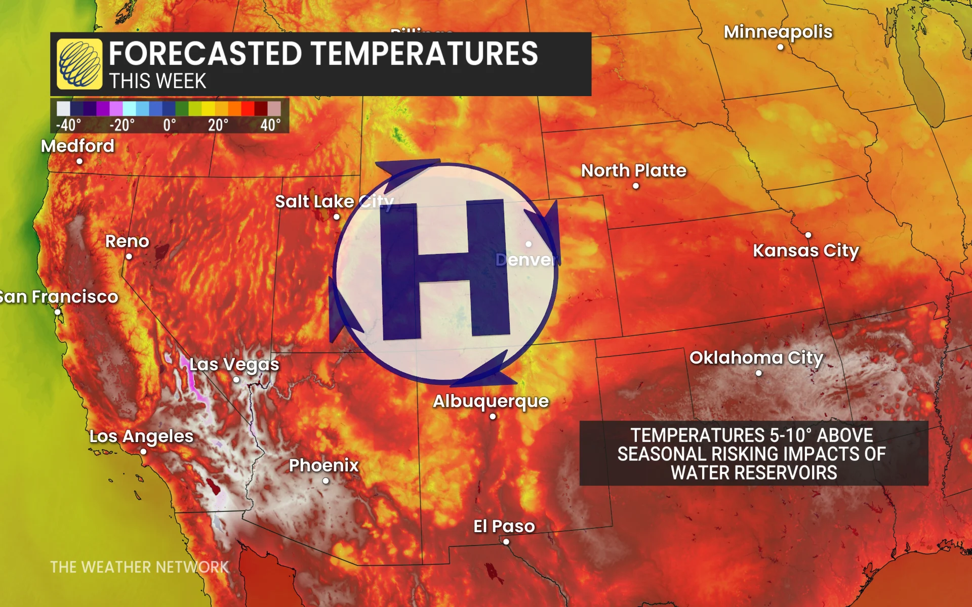 Baron - US forecast temperatures - Aug 17