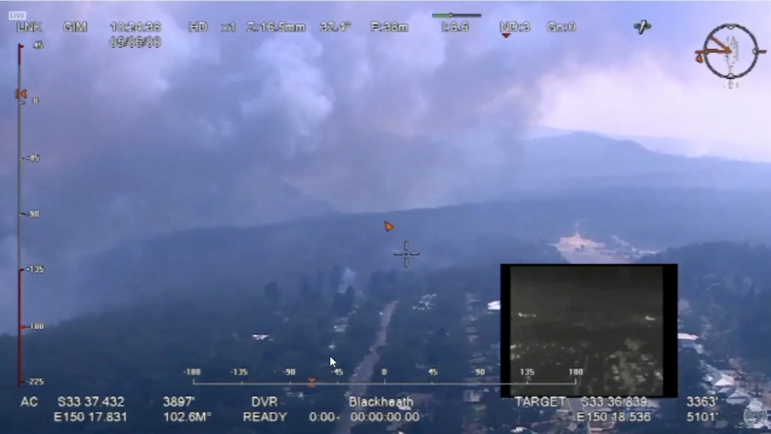 Australia wildfires aerial shot NSW Rural Fire Service via REUTERS