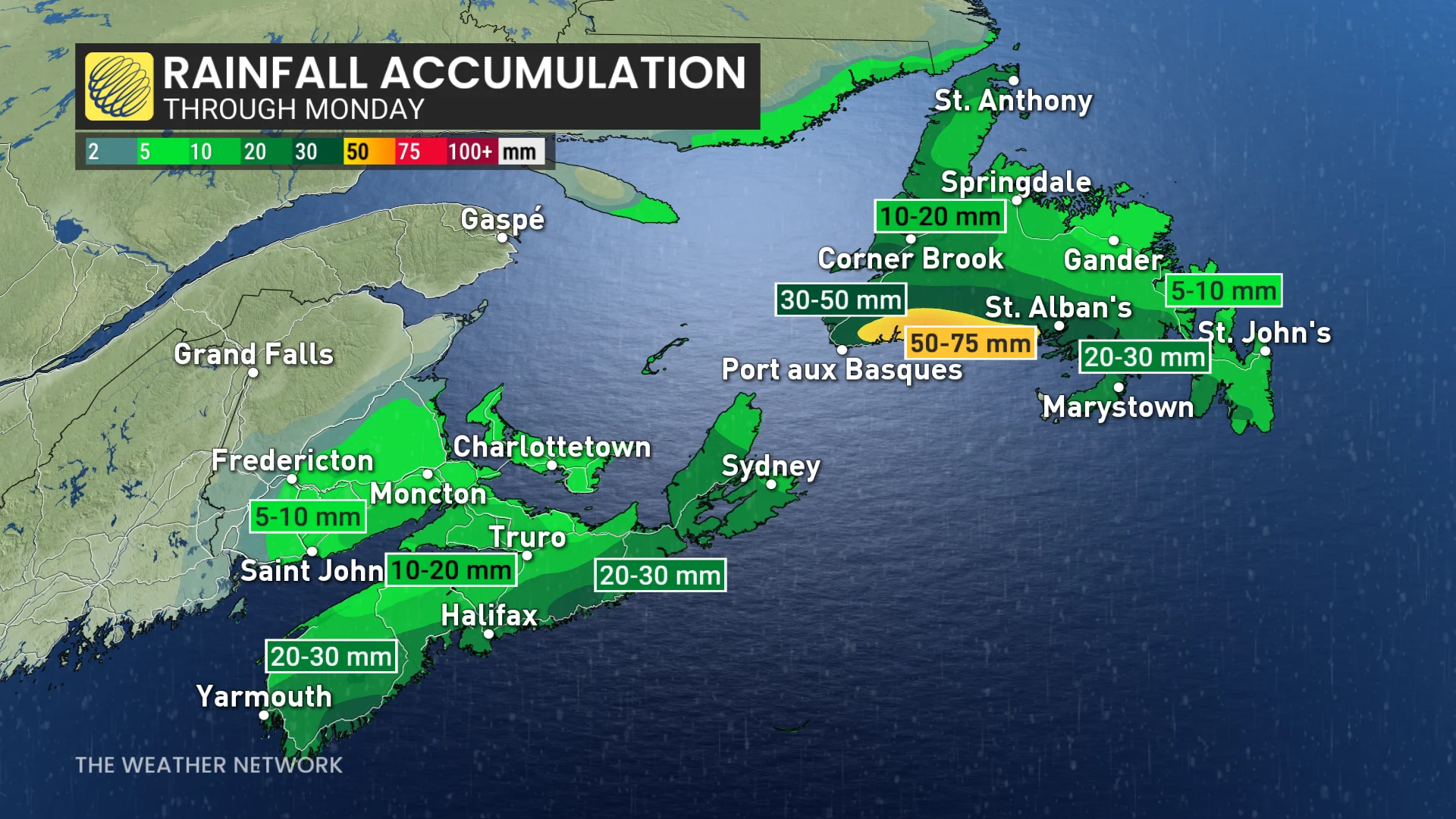 Baron - Atlantic Canada rain totals - Jan20