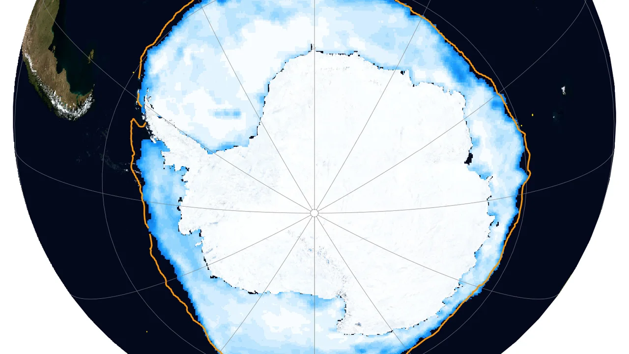 Even in the midst of winter, Antarctic sea ice sets new record low
