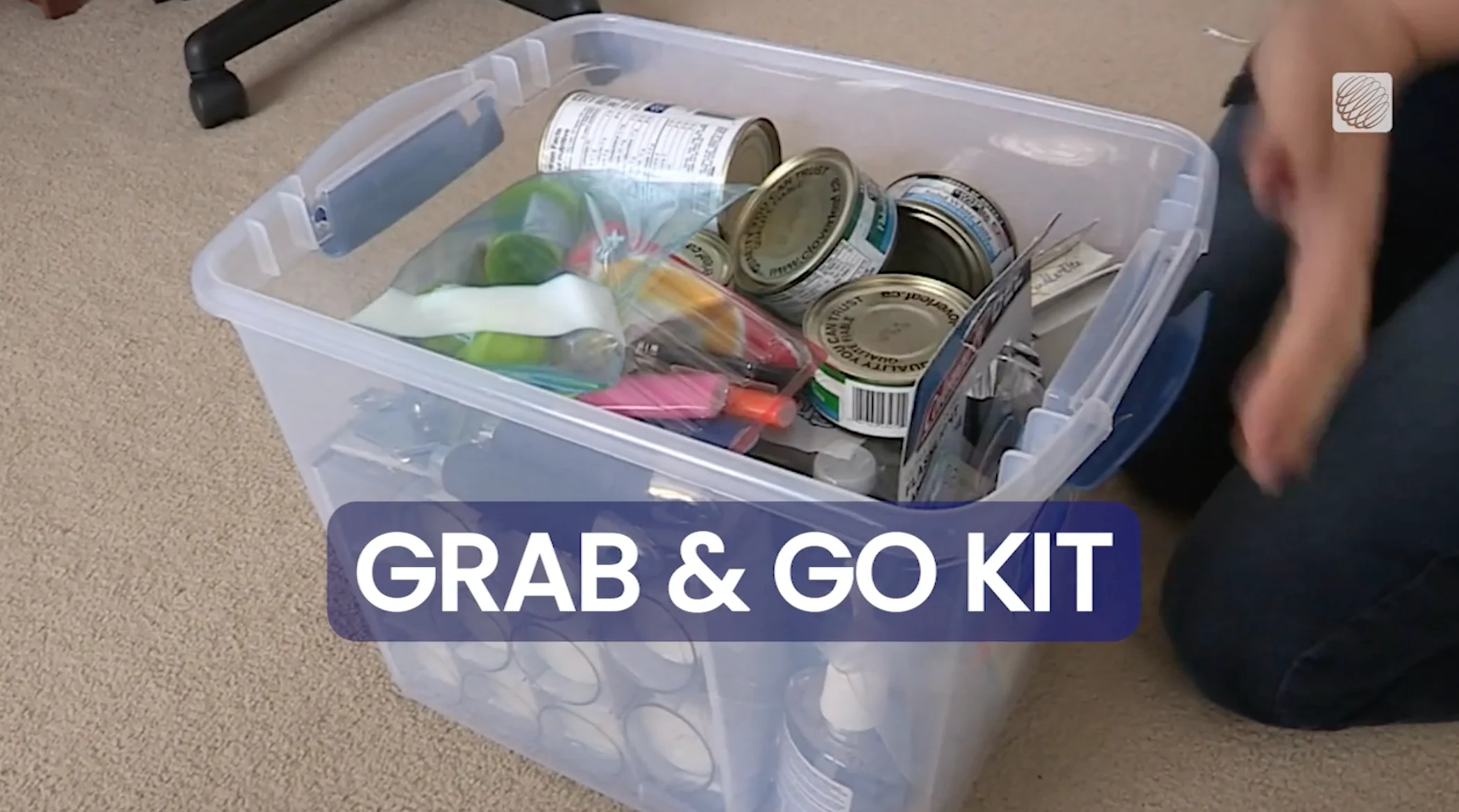 SHORT-TERM Emergency Kit - Screen shot from IR1559