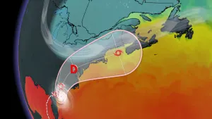 Debby stalls before taking aim at Canada later in the week