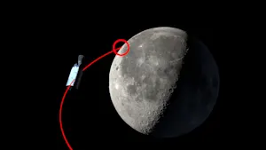 Un morceau de fusée de 4 tonnes va frapper la Lune et on pourrait voir l'impact. Détails ici. 