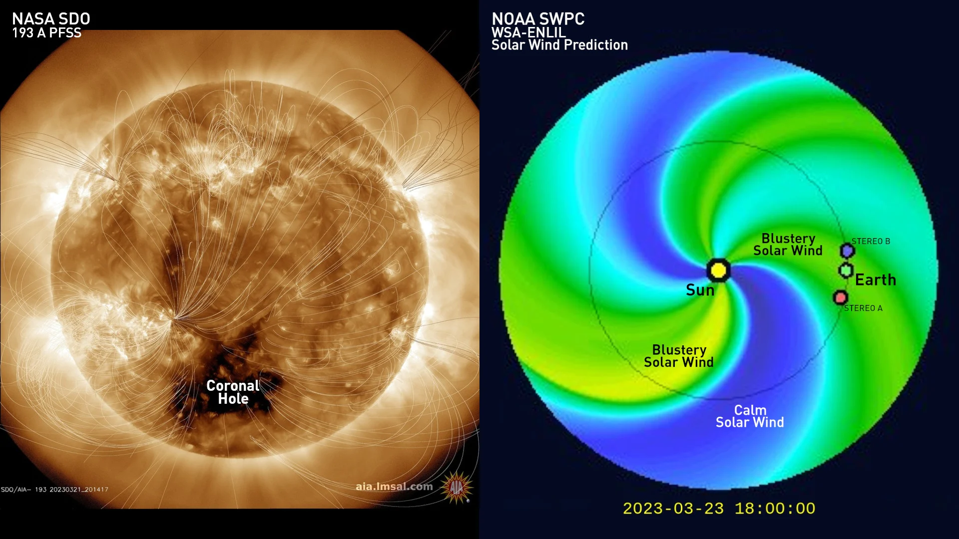Coronal-Hole-PFSS-Solar-Wind-March23-2023-NASA-NOAA