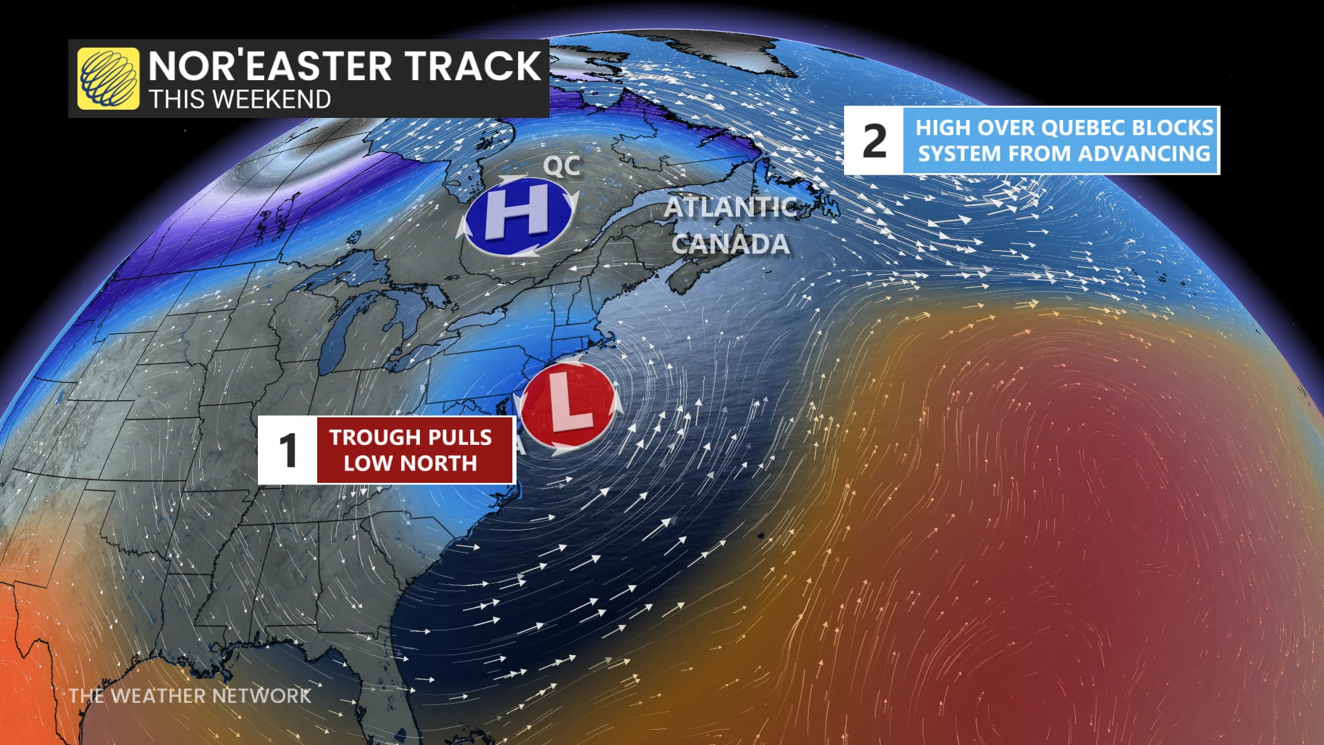 Nor-easter track this weekend