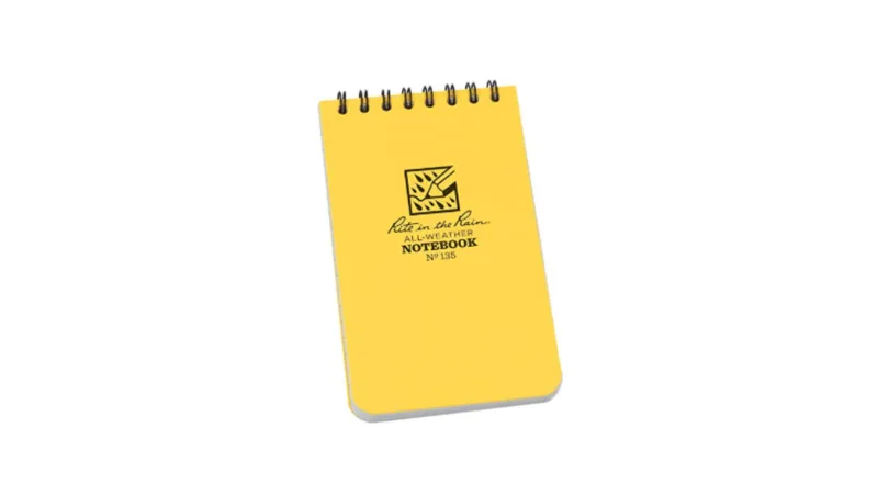 Amazon, Rite as Rain notebook, CANVA, waterproof