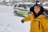 Boy's quick thinking saves neighbour stuck in snow