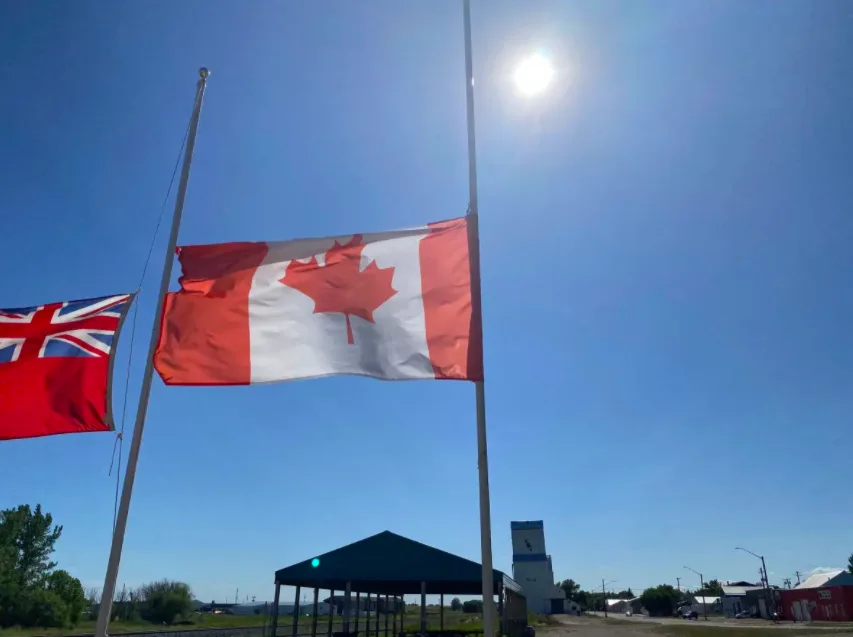 CBC Manitoba tornado flags half staff
