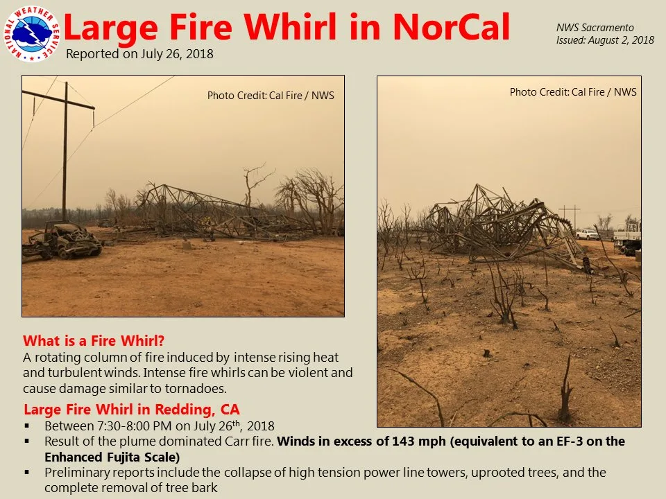 (NWS) Carr Fire fire whirl July 26 2018
