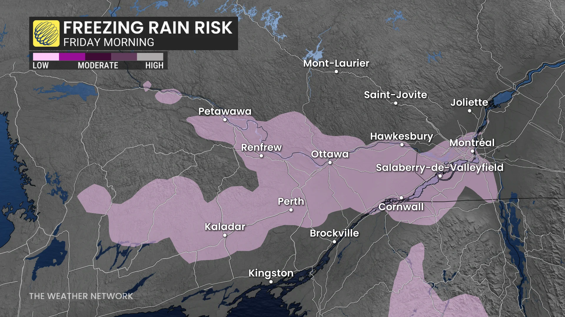 Baron - Freezing rain risk eastern Ontario - Nov 19