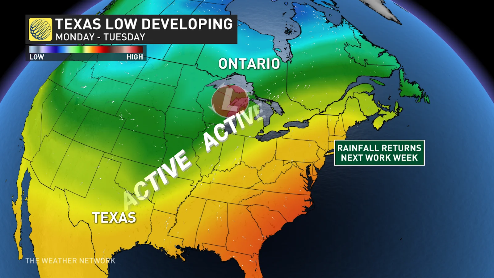 Ontario storm track next week