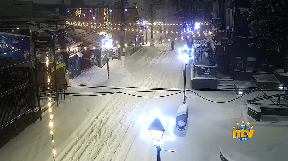 (NTV News) Webcam screenshot snow George Street St Johns Newfoundland January 5 2024