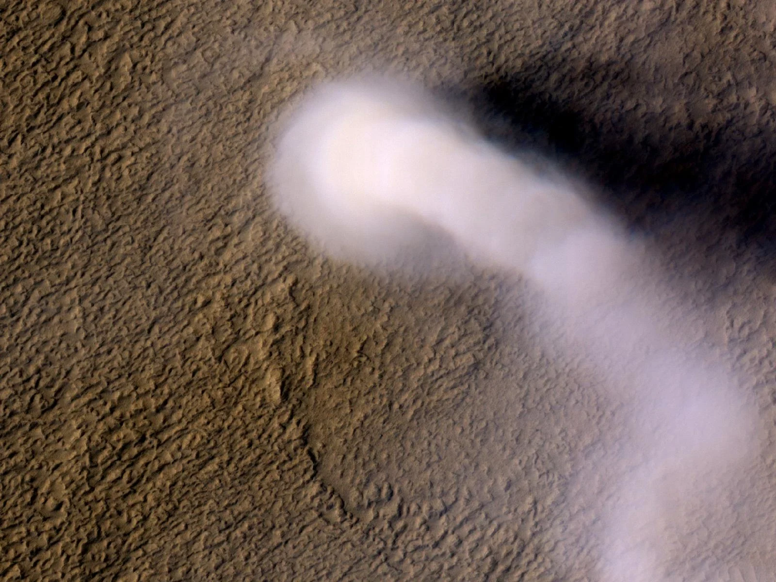 Tourbillon de poussière sur Mars