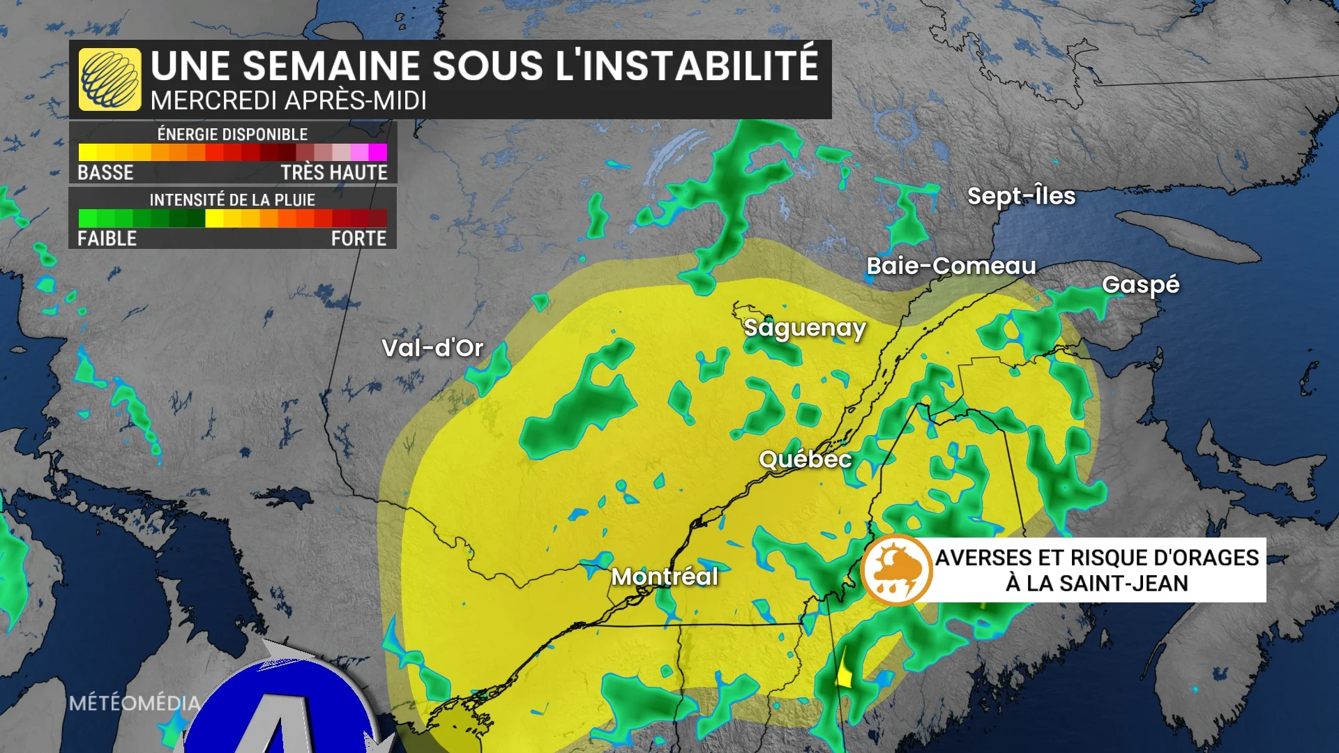 Temps instable à la Saint-Jean