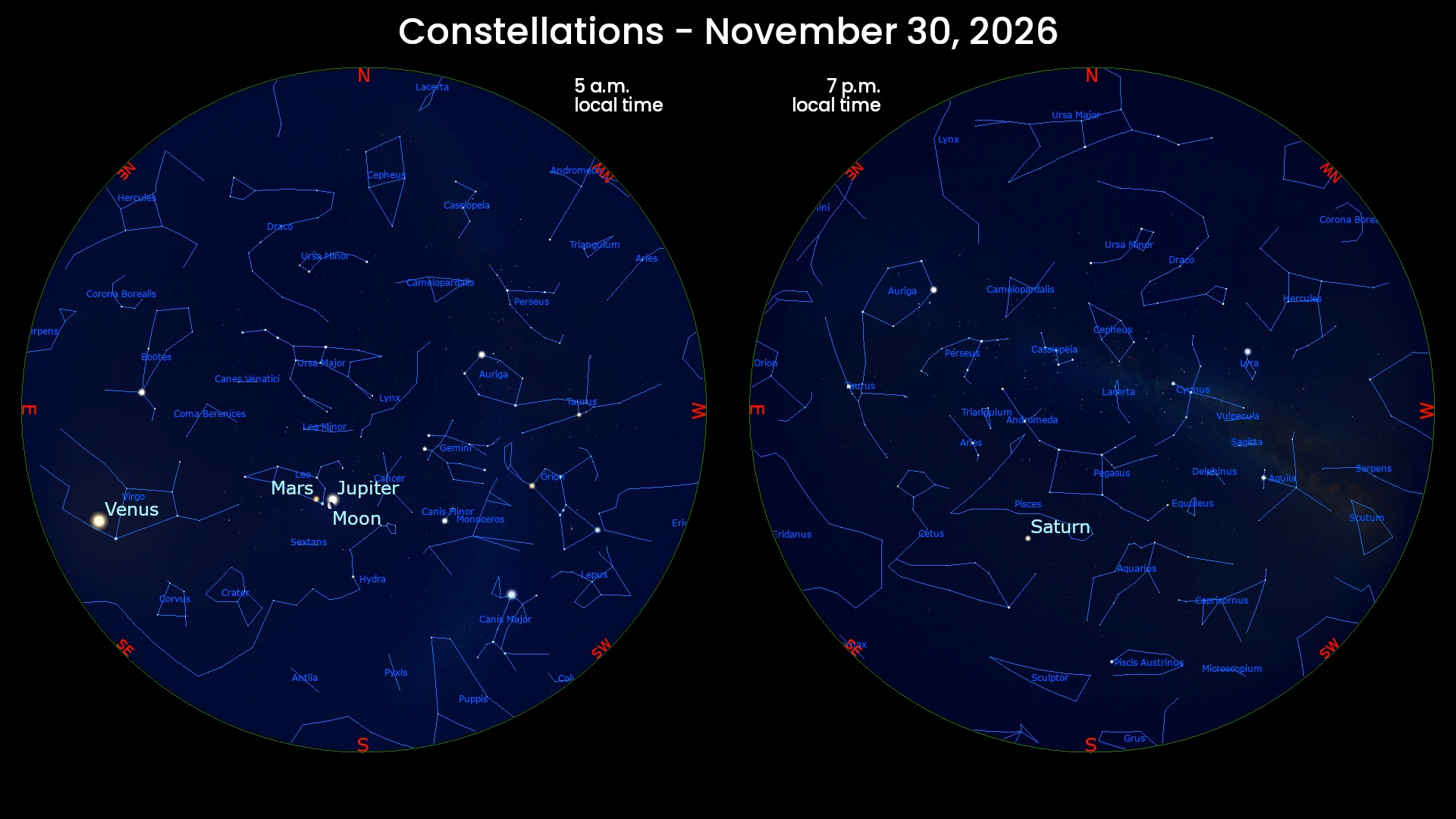 November 30th 2026 Constellations