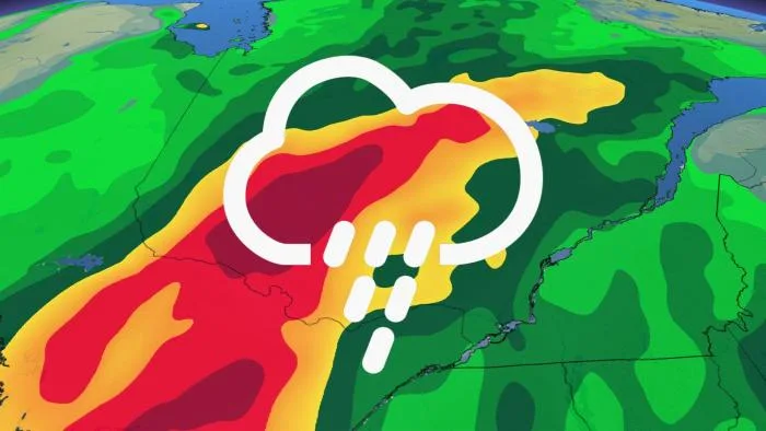 100 mm de pluie, inondations et fortes rafales au Québec