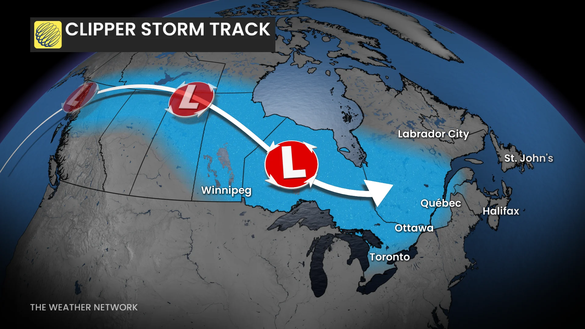Canada Clipper Storm Track