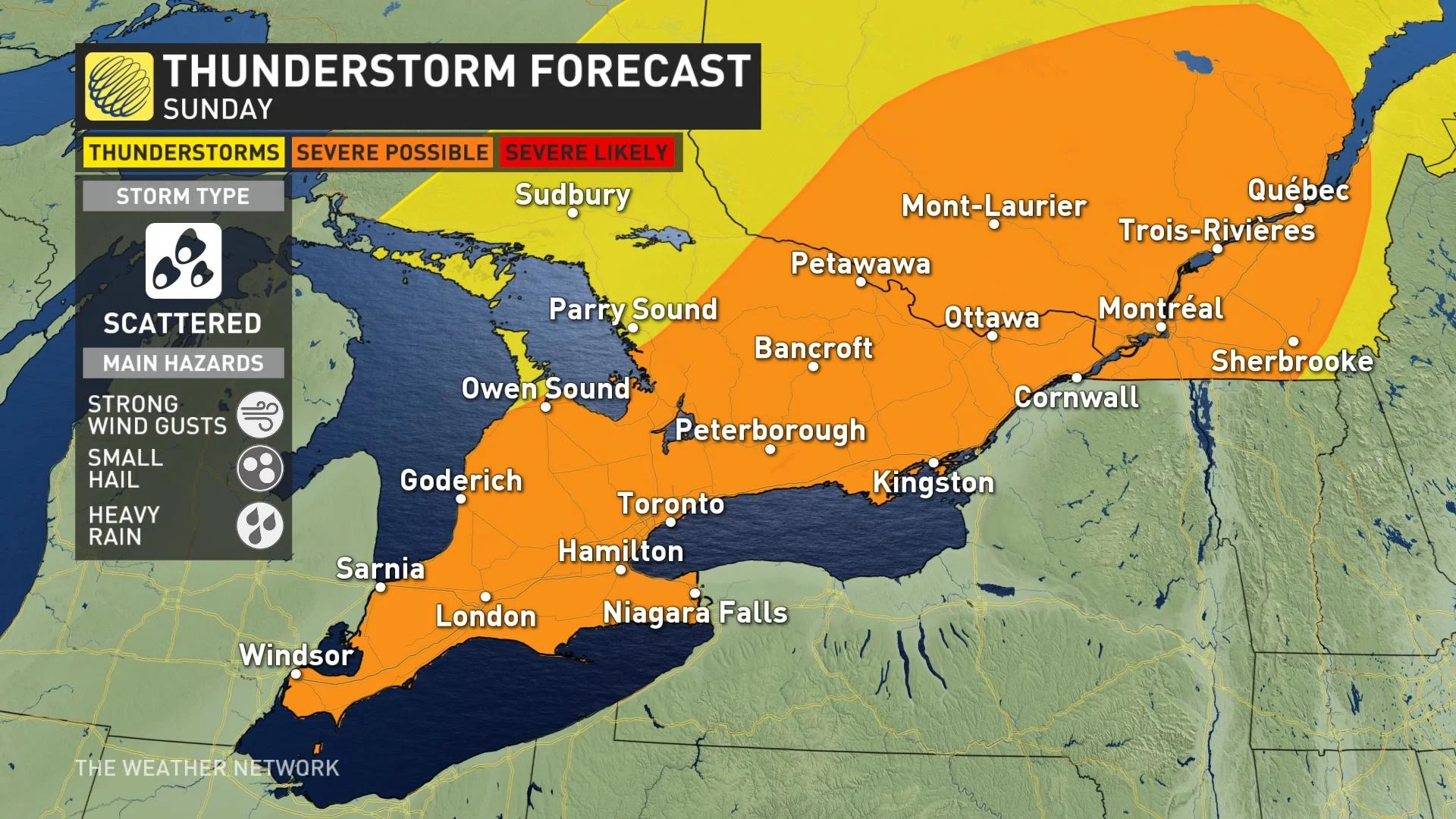 Sunday Storm Risk