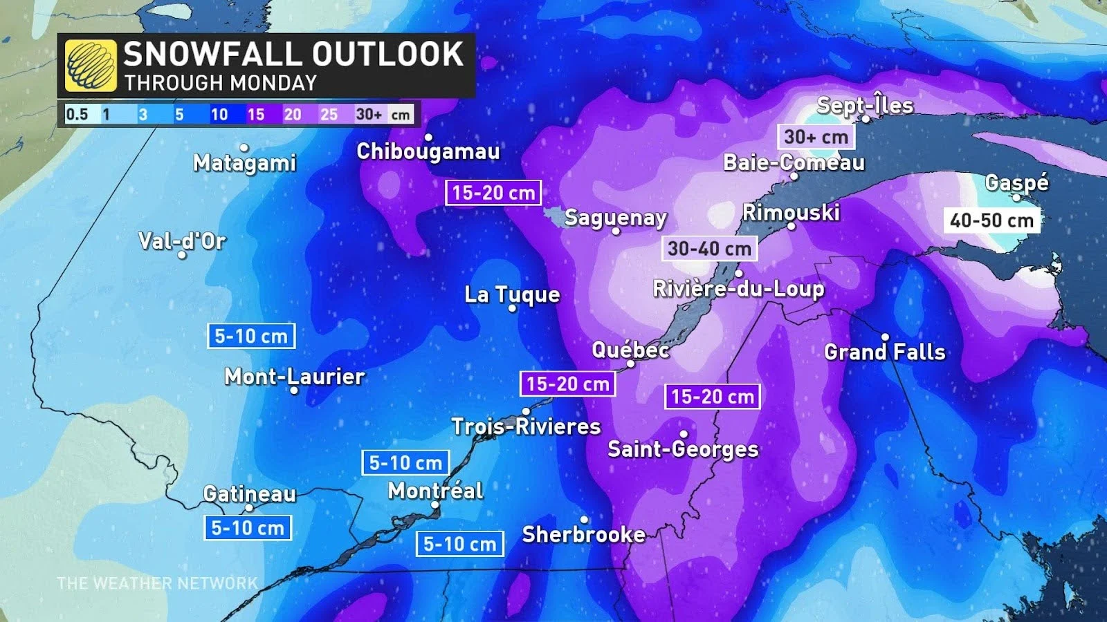 Quebec snow outlook