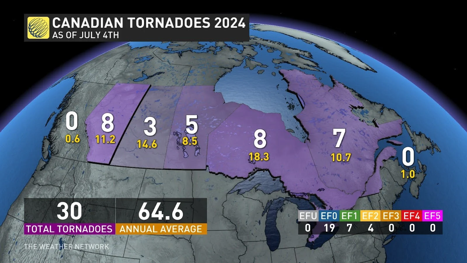Tornadoes in Canada July 4 2024