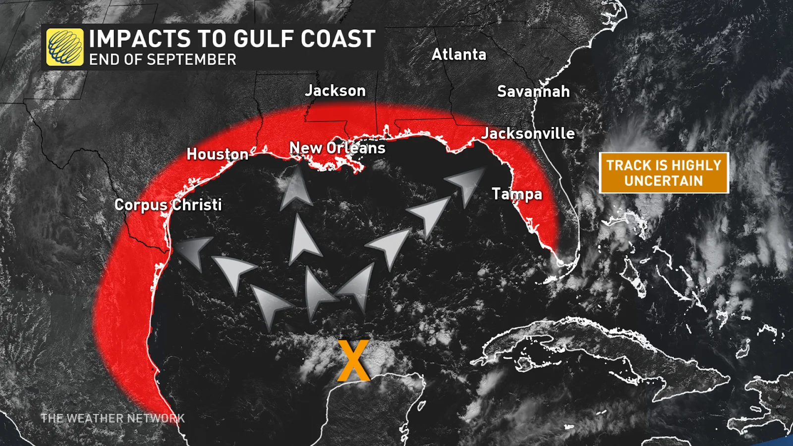 Tropical Disturbance Gulf Impacts