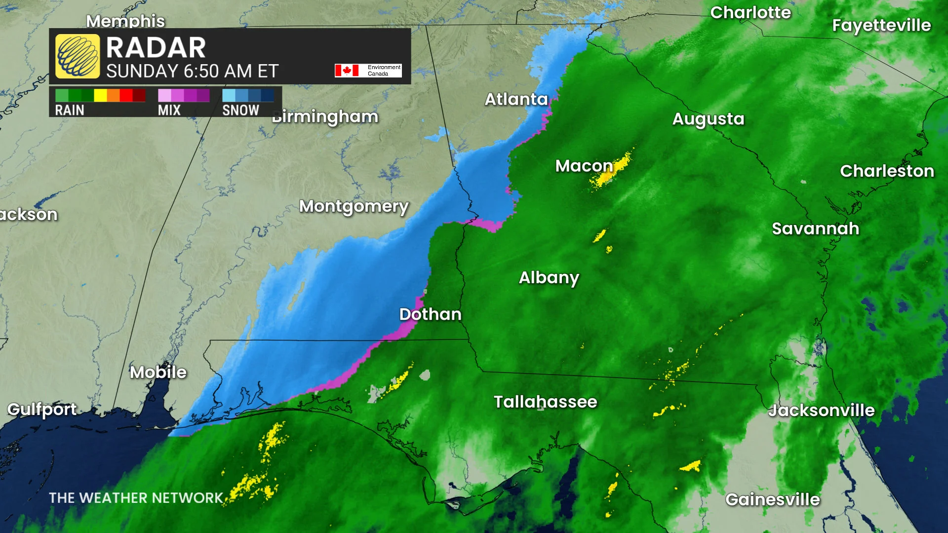 Florida Snow Radar January 18 2026