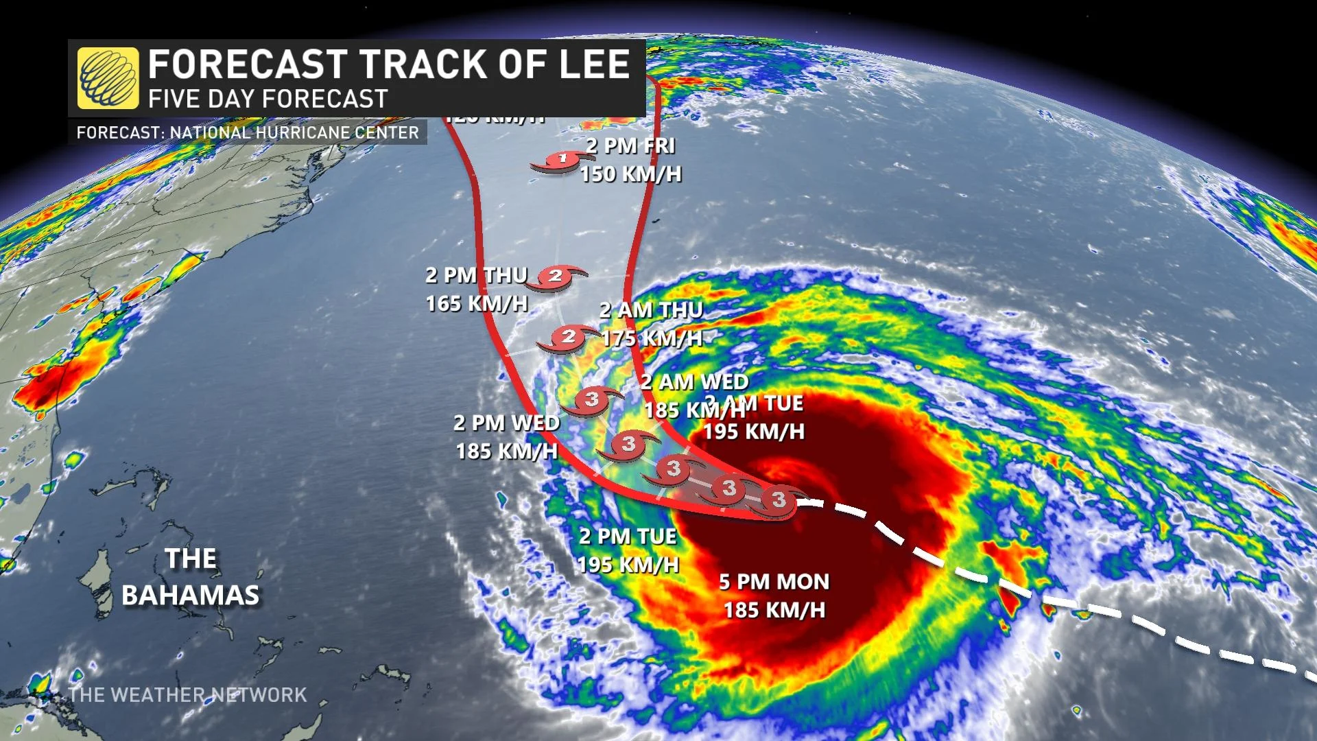 Path of Hurricane Lee and possible Canadian impacts becoming clearer ...