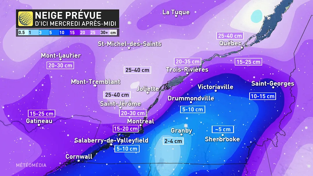 Le système a fait son entrée sur le Québec MétéoMédia
