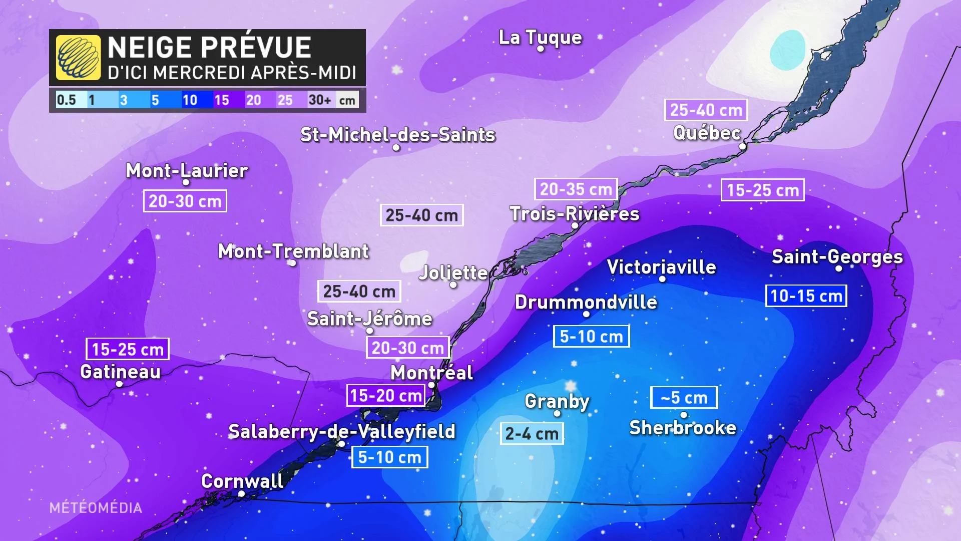 Le système a fait son entrée sur le Québec MétéoMédia