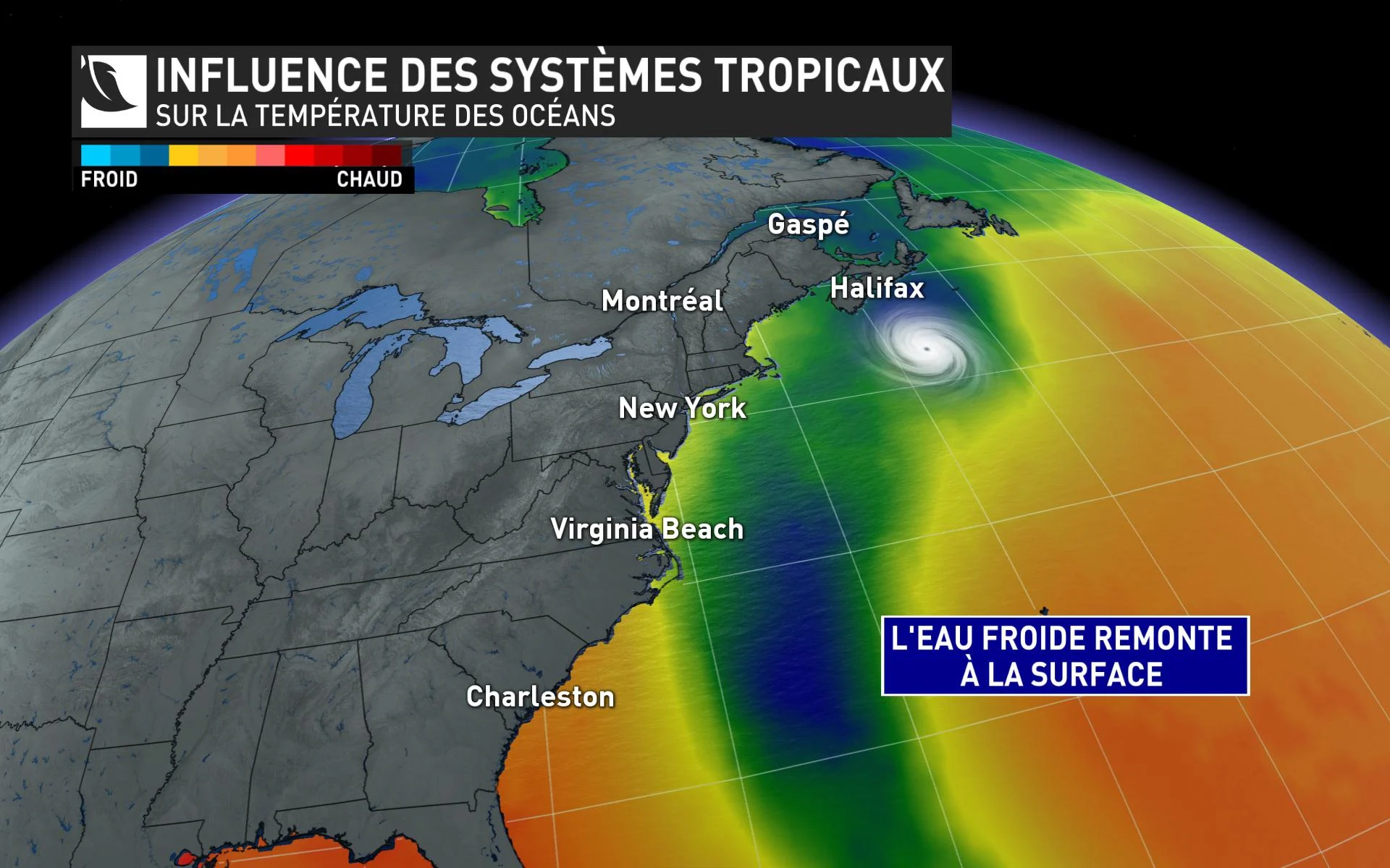 Ouragans - Influence eaux froides