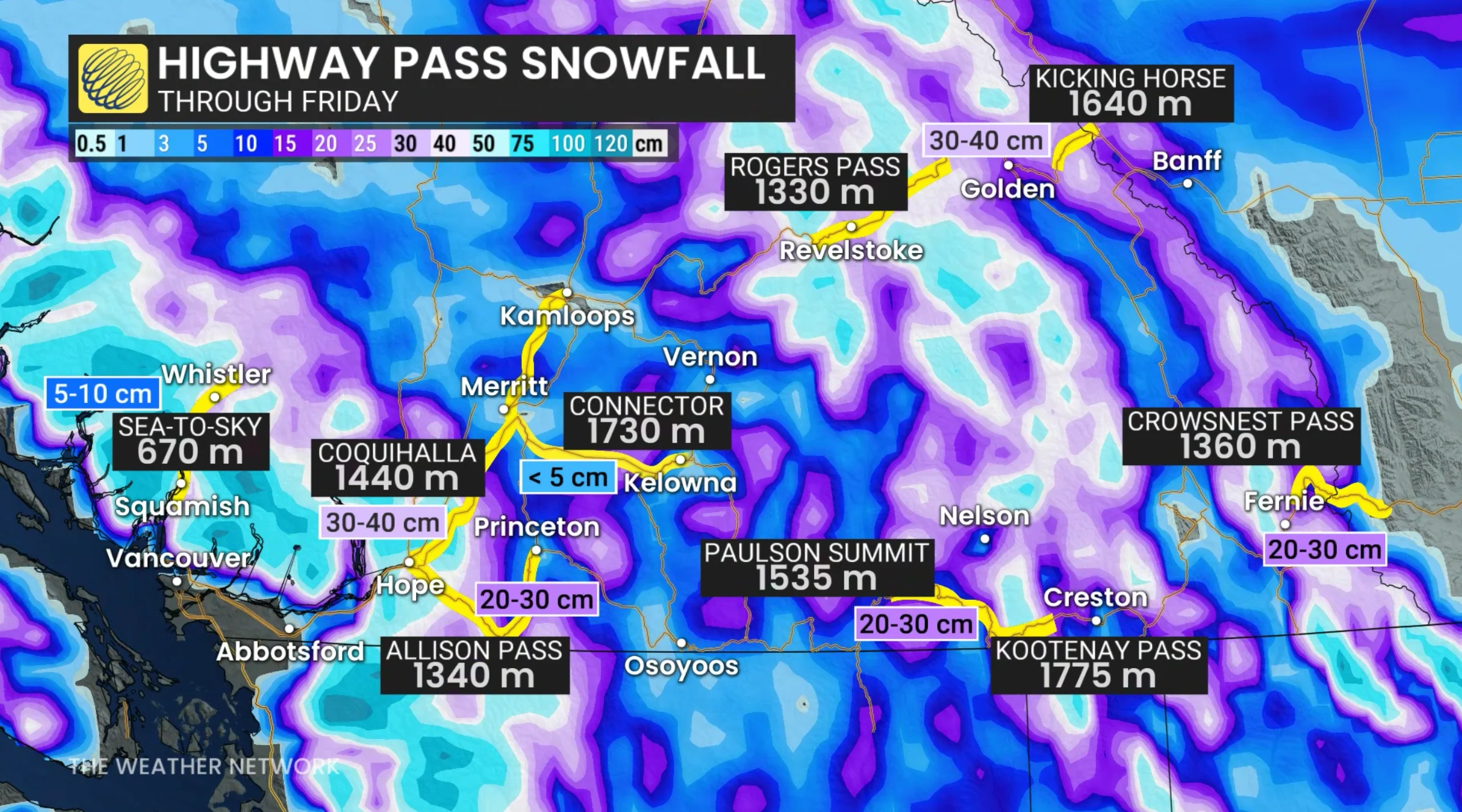B.C. Snow Dec. 17, 2025