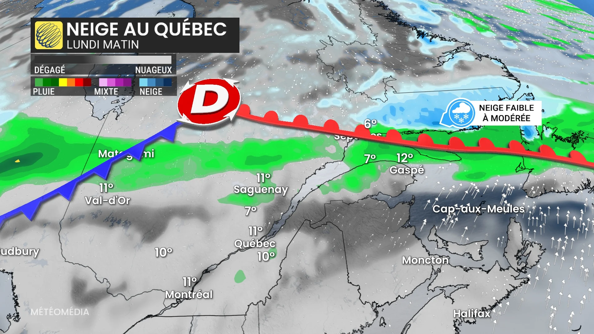 Action de grâce : la neige n’épargnera pas le Québec
