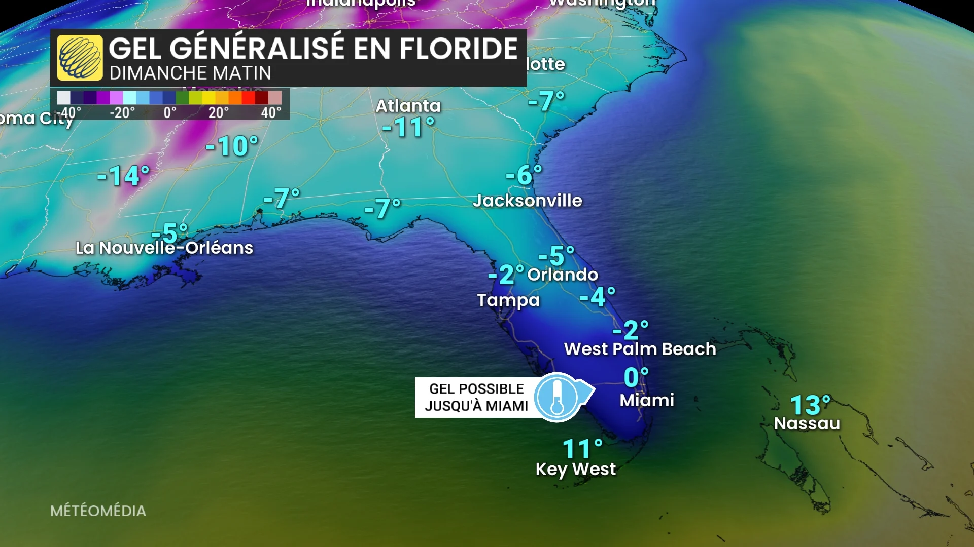 gel generalise en floride