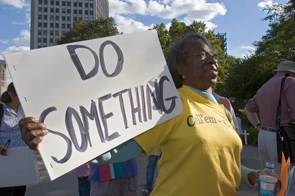 GETTY IMAGES - Katrina protest