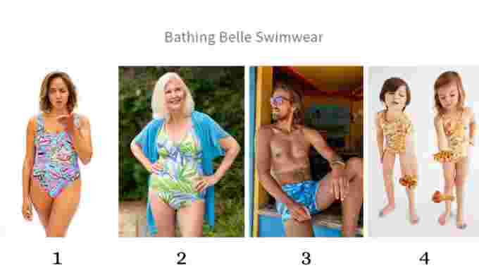 Bathing Belle Images, CANVA, Canadian swimwear brands