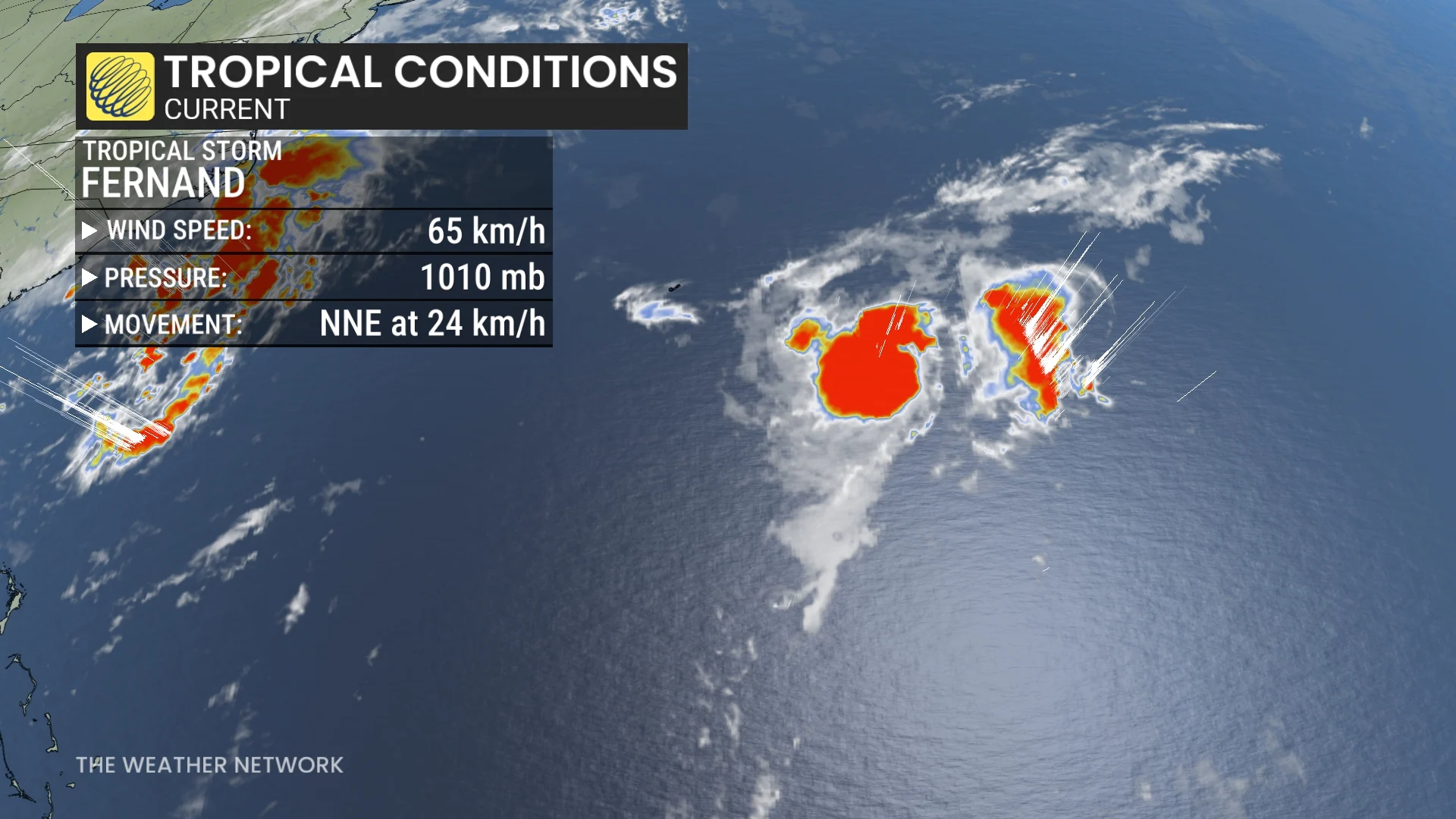 Tropical Storm Fernand current status (Aug. 24)