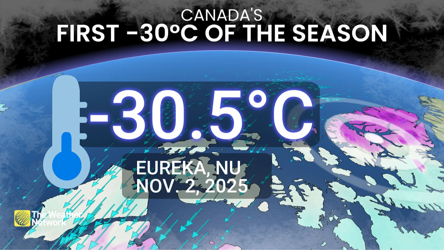 Nunavut, First, Season, Cold,  November 02, 2025. (The Weather Network/Laura Power)