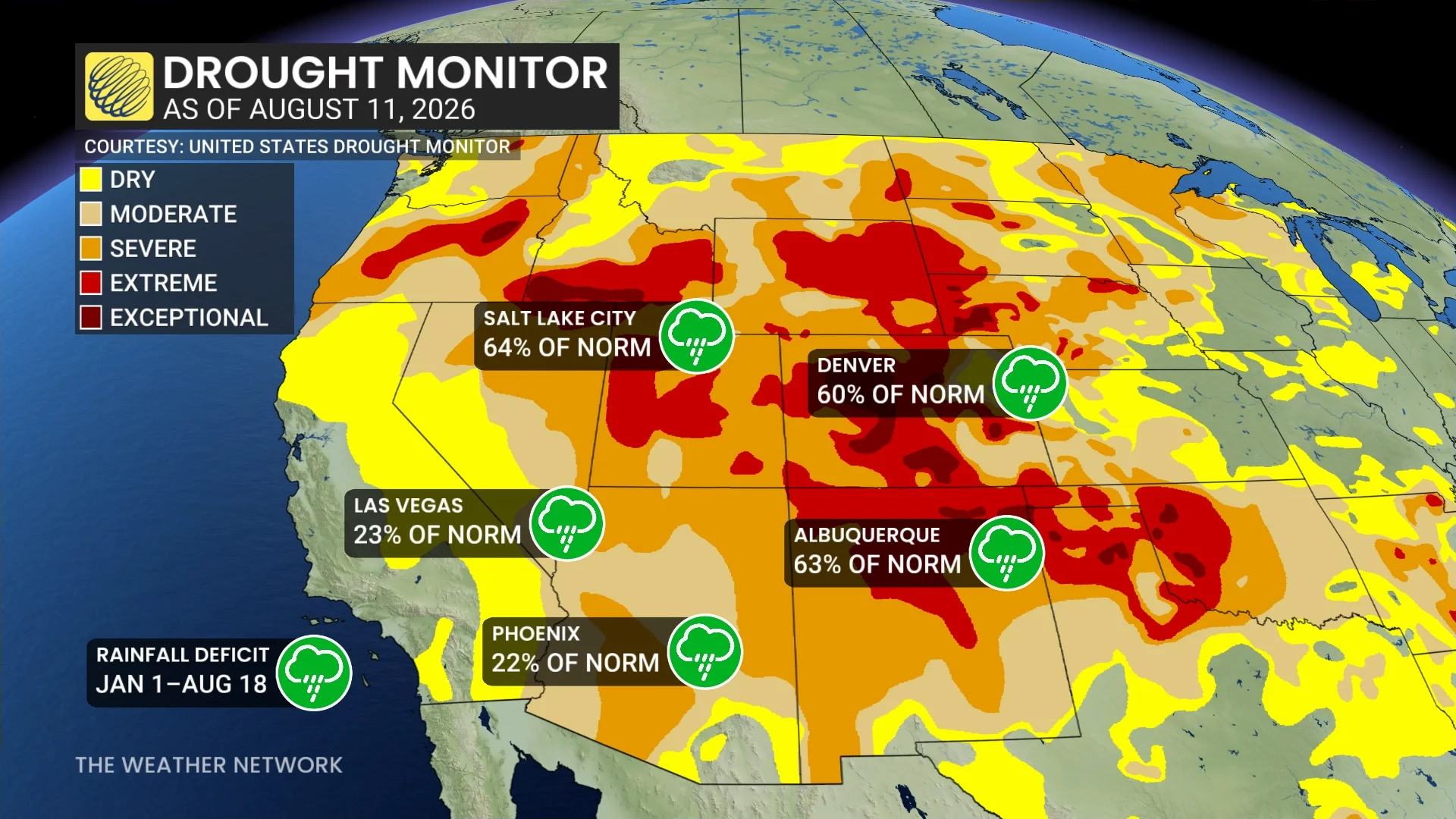 Western US Drought August 2026