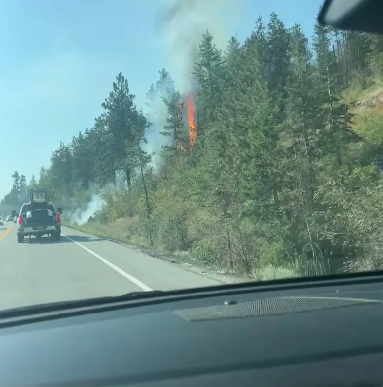 CBC - BC fire Highway 97 - Naomi Delta submitted