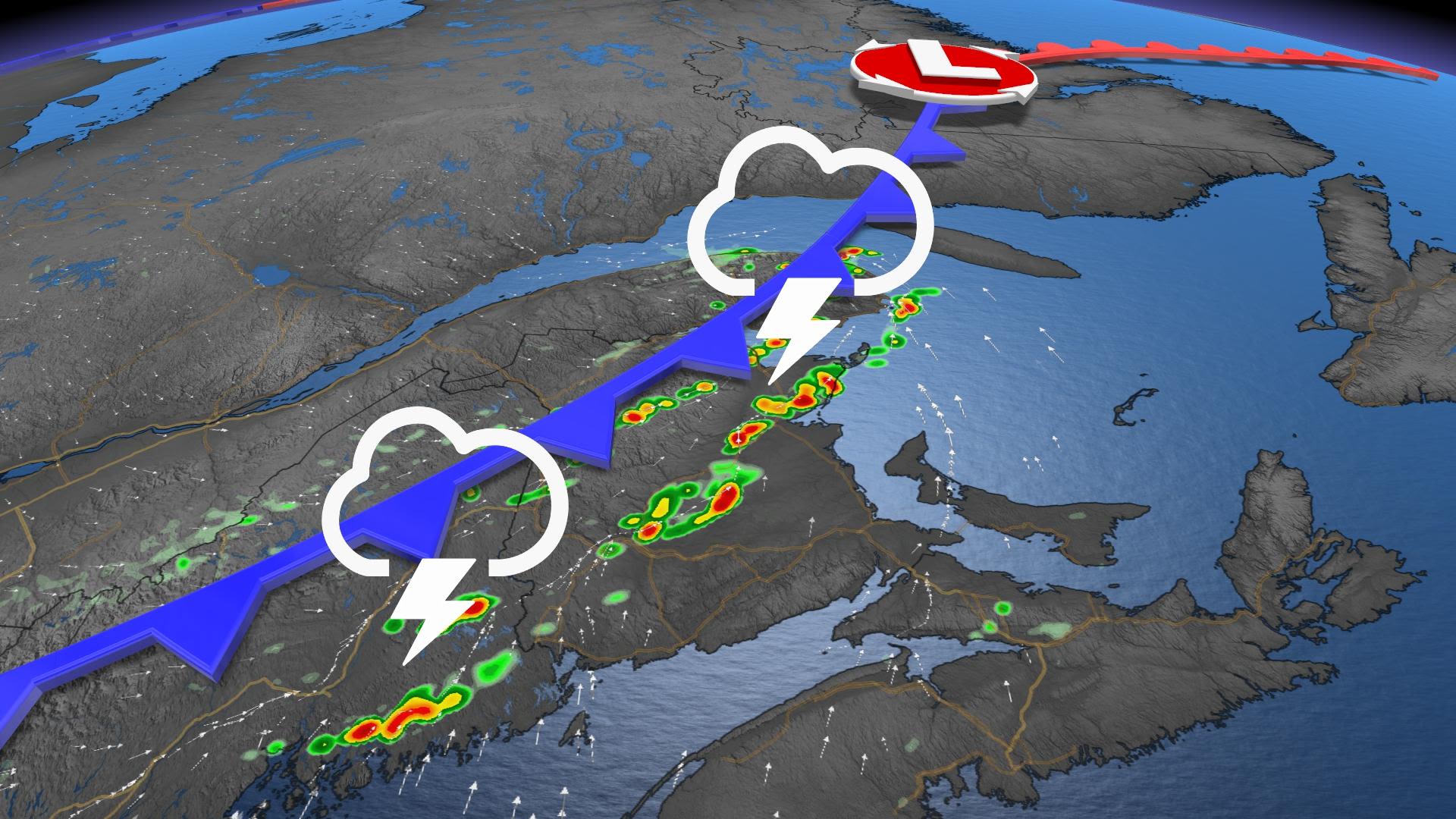 Conducive setup for severe storms in parts of Atlantic Canada - The ...
