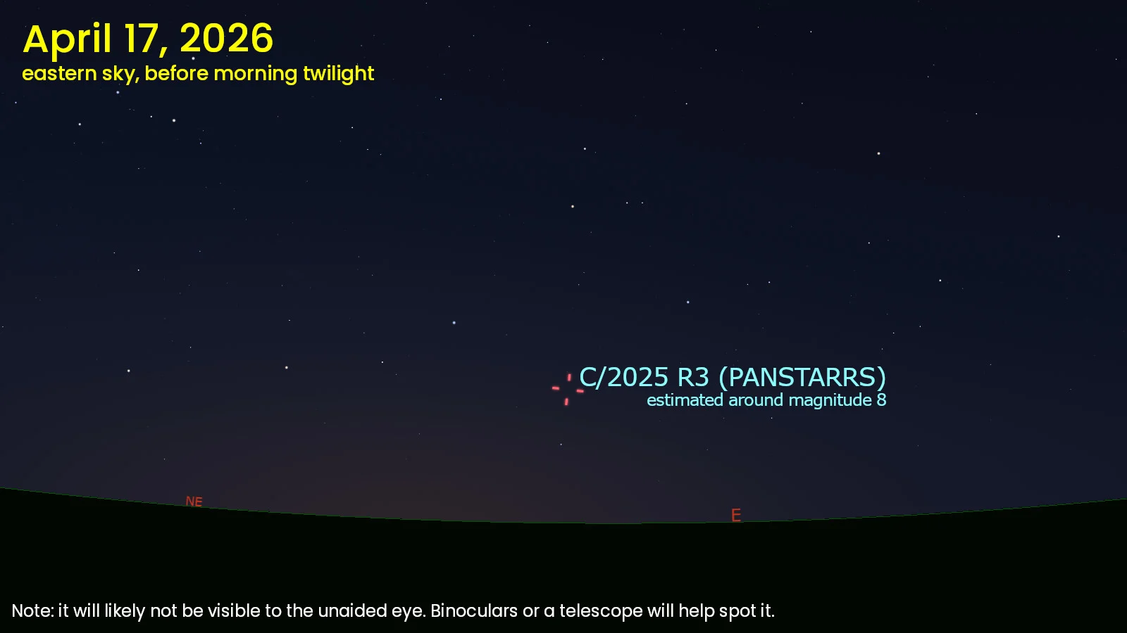 Comet 2025 R3 Panstarrs - Apr 17