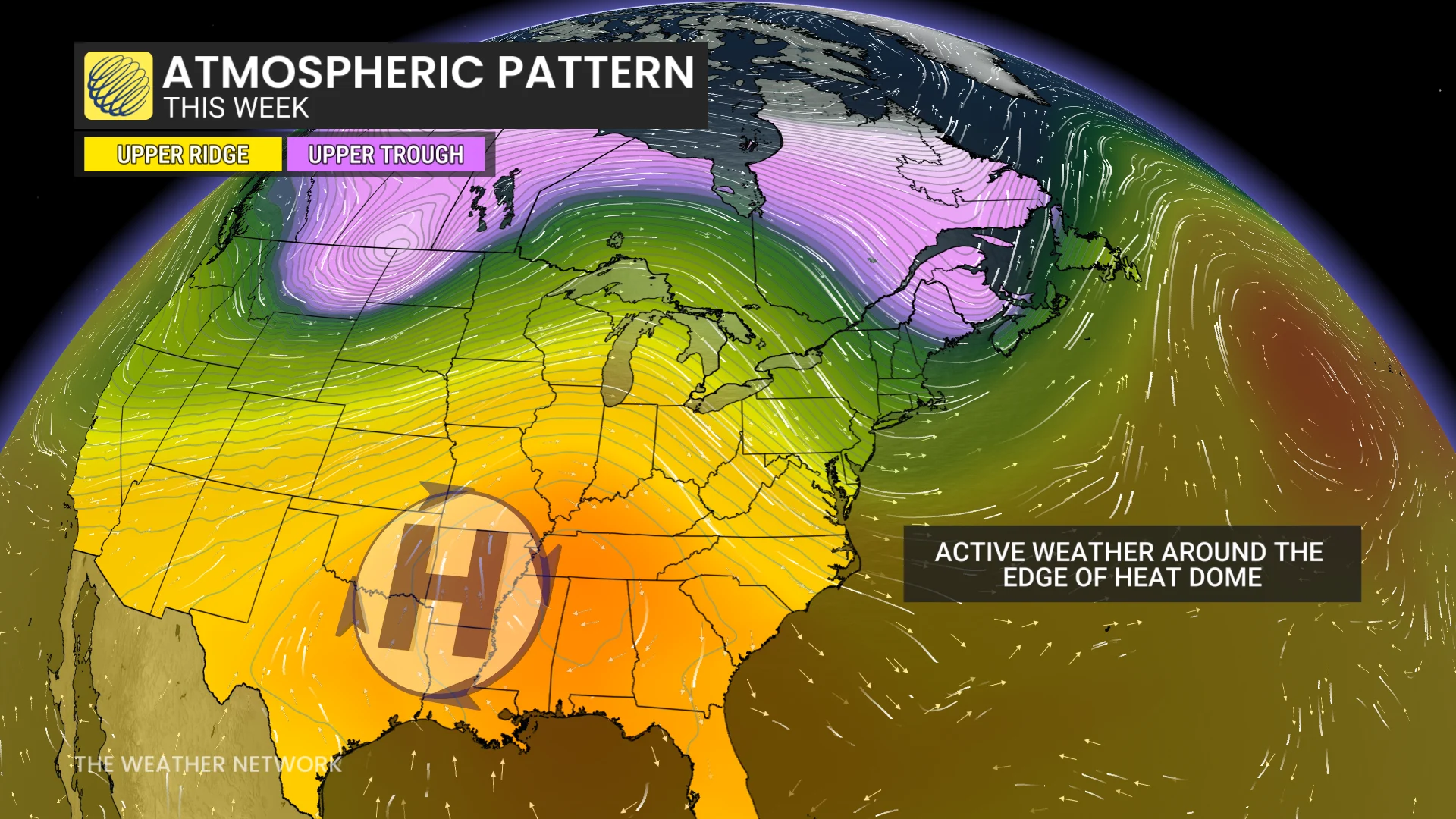 Atmospheric patten North America this week