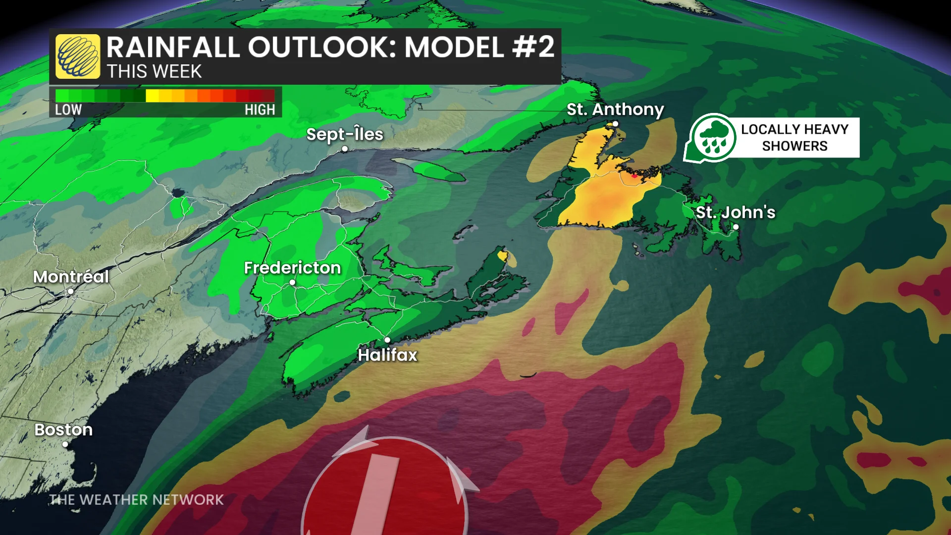 East Coast rainfall outlook model 2