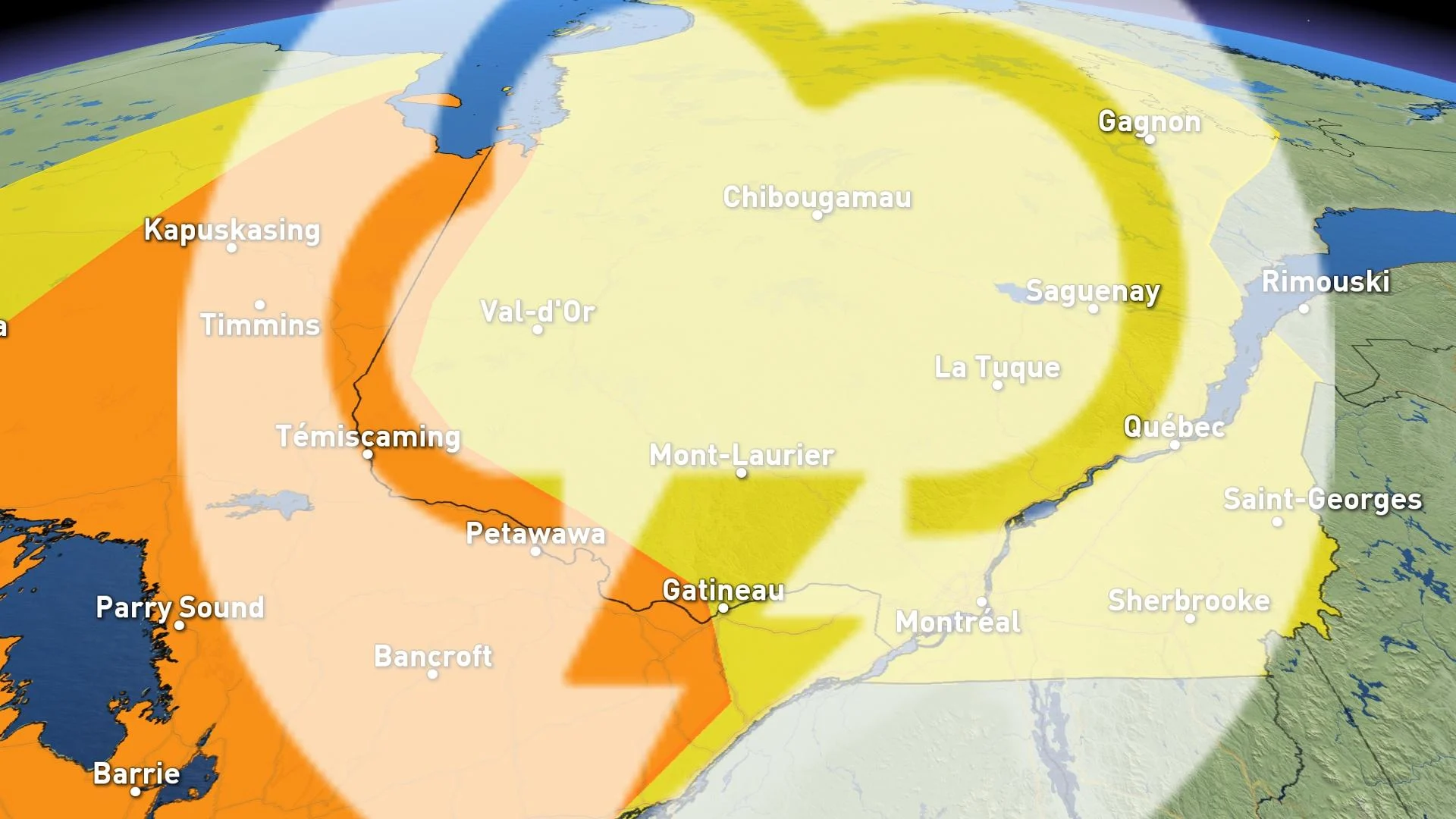 Des orages éclatent au Québec