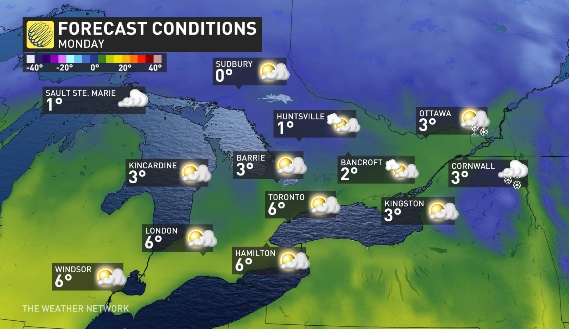 OntarioMondayTemp