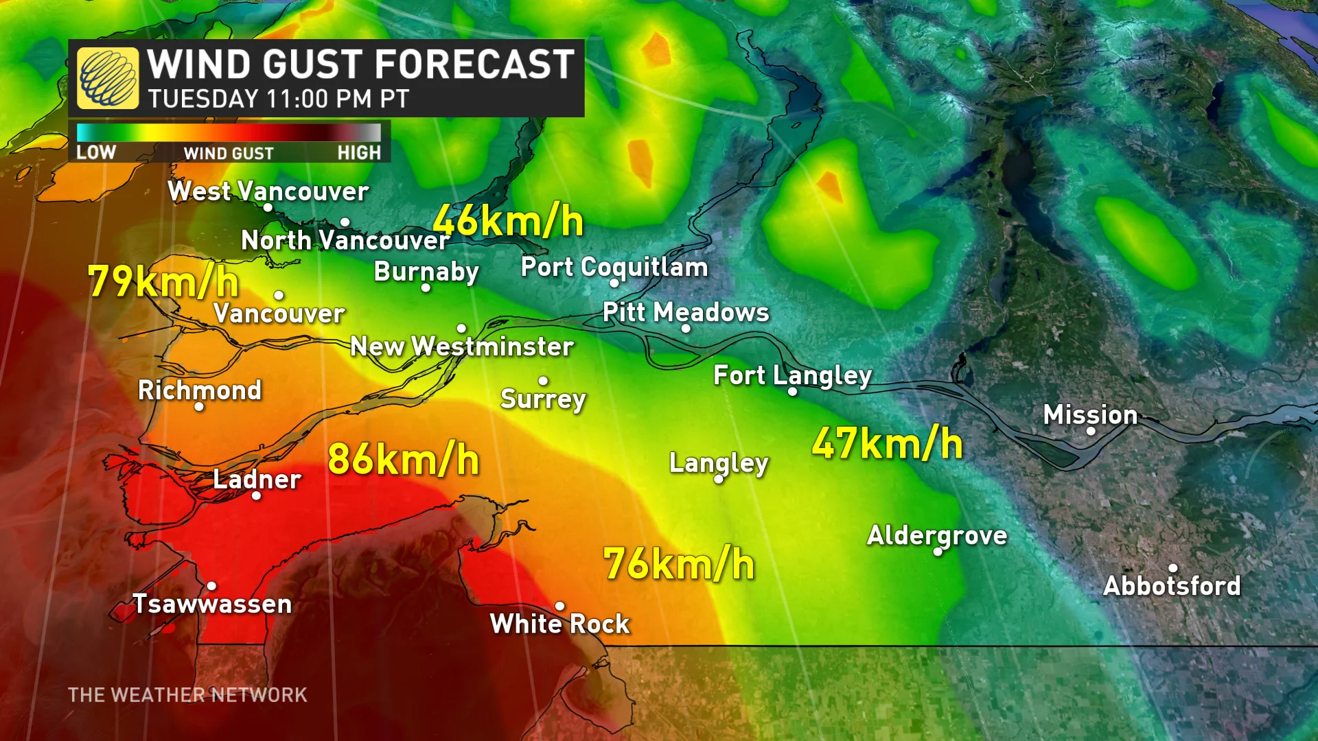 B.C. South Coast wind gust Tuesday evening_Nov. 11