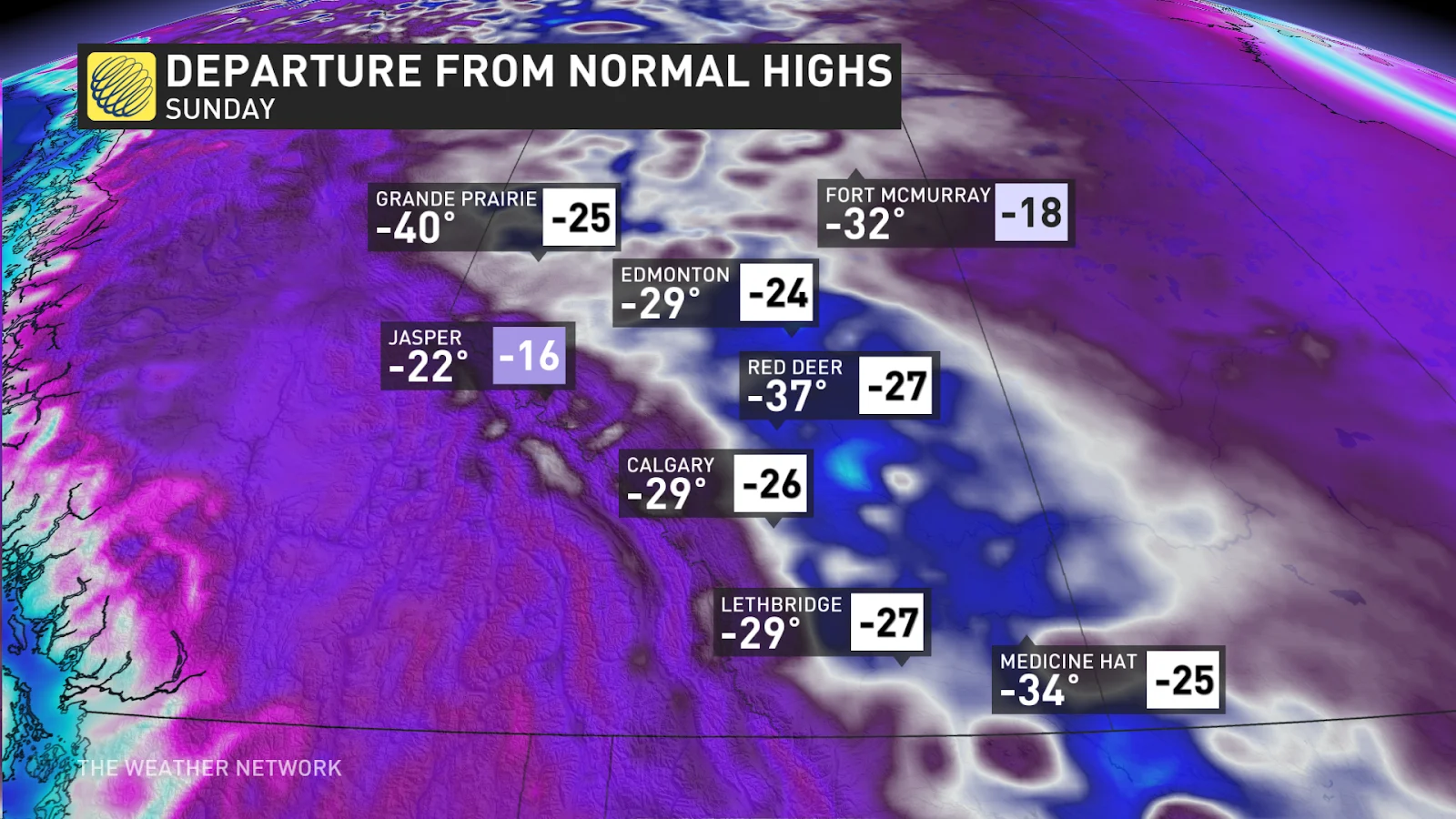 PR Sunday Temps