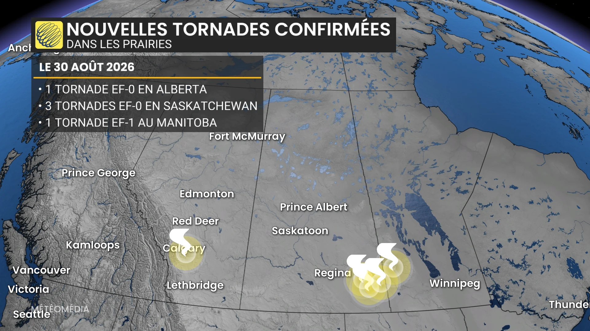 Tornades confirmées : une saison presque deux fois plus active que la normale